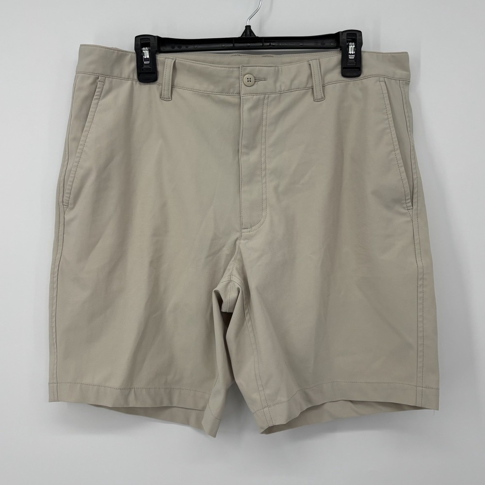Footjoy FJ Tan Golf Shorts Mens Size 36 Athletic Stretch 8" Inseam